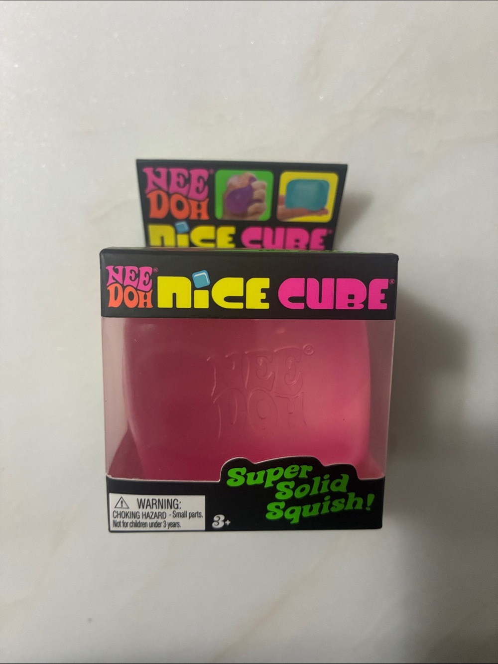 Nice Cube Super Solid Squish Toy - Pink